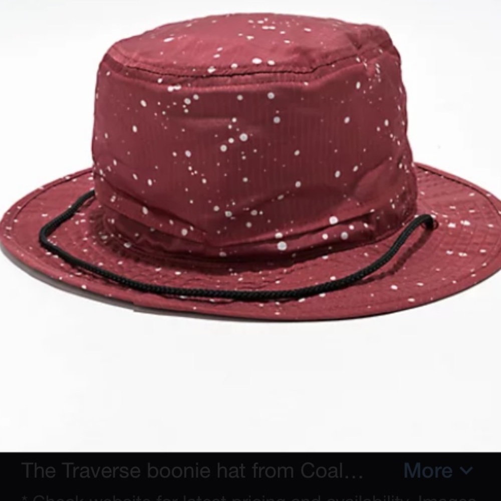 COAL TRAVERSE SPLATTER Red Boonie Hat NWOT